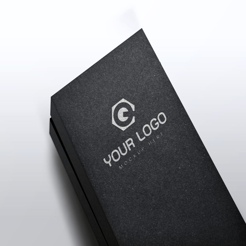 فایل موکاپ لوگو سه بعدی با جلوه برجسته عالی - Excellent Debossed Effect 3D Logo Mockup