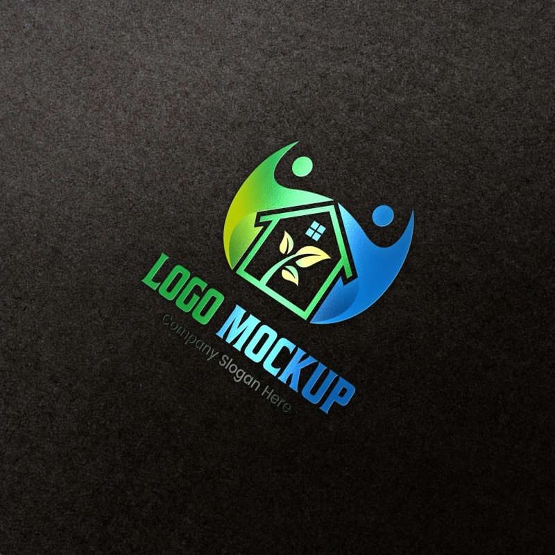فایل موکاپ لوگو نسخه چاپی اختصاصی کاغذ - Exclusive Paper Print Edition Logo Mockup