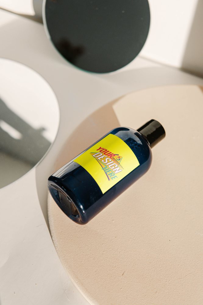 فایل ماکت طراحی بطری شوینده صورت - Facial Cleanser Bottle Design Mockup