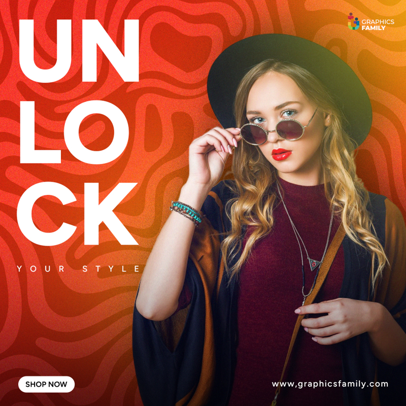 فایل مجموعه رسانه‌های اجتماعی برند مد - Fashion Brand Social Media Set