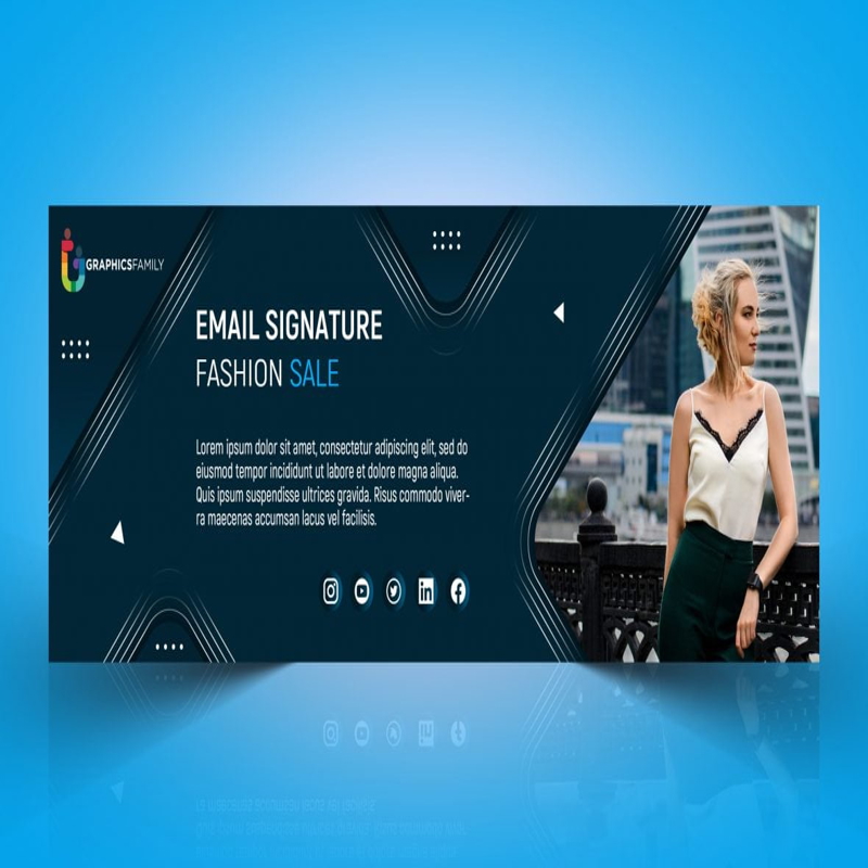 فایل طراحی امضای ایمیل مد - Fashion Email Signature Design