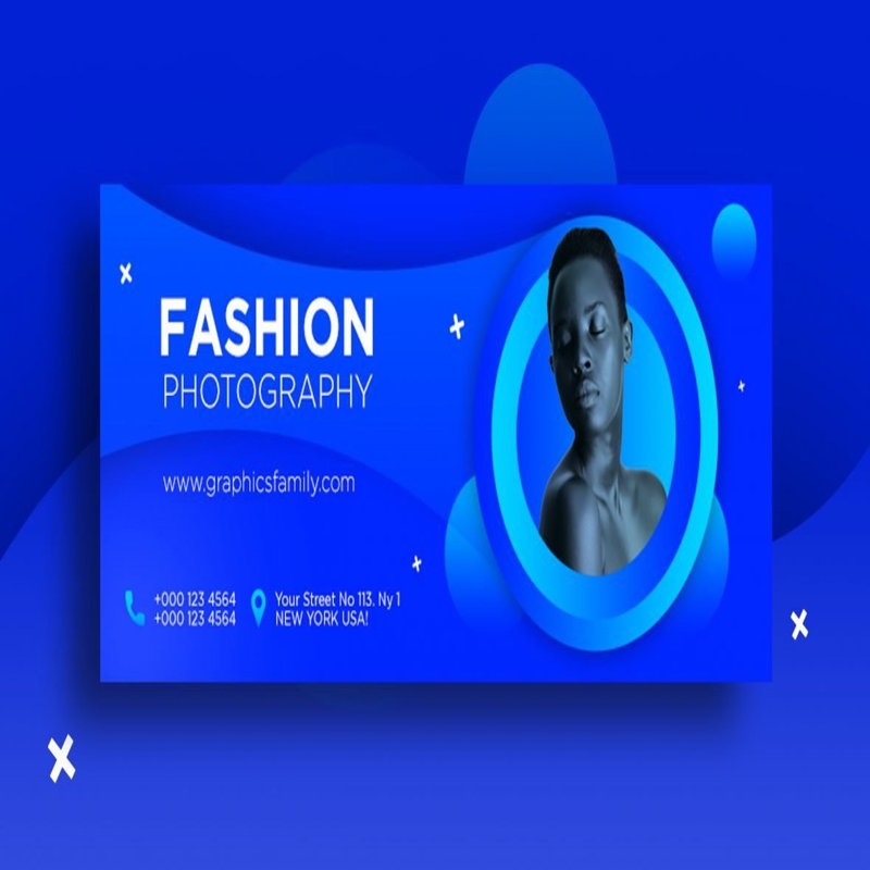 فایل طراحی قالب بنر عکاسی مد - Fashion Photography Banner Template Design