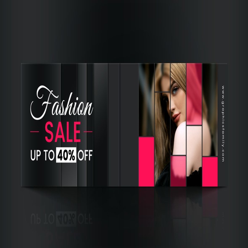 فایل طراحی بنر وب مد - Fashion Web Banner Design
