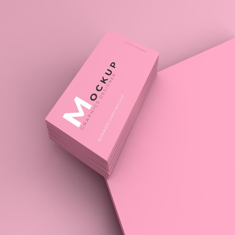 فایل موکاپ کارت ویزیت زنانه - Feminine Business Card Mockup