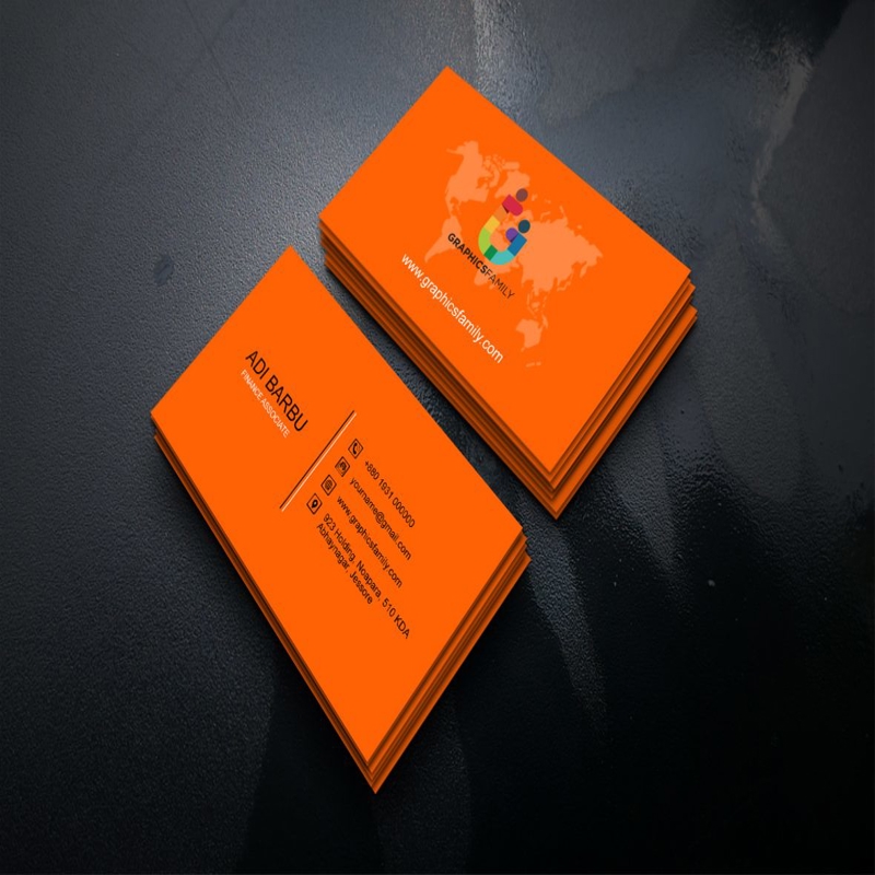 فایل طرح لایه باز کارت ویزیت کارمند مالی (psd) - Finance Associate Business Card Design Template psd