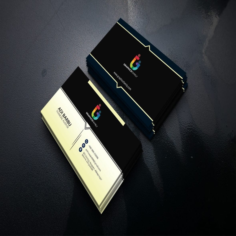 فایل قالب کارت ویزیت حسابرس مالی psd - Finance Auditor Business Card Template psd