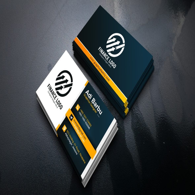 فایل طراحی کارت ویزیت امور مالی - Finance Business Card Design