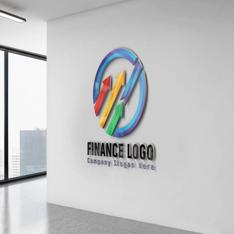 فایل الگوی طراحی لوگو شرکت مالی - Finance Company Logo Design Template