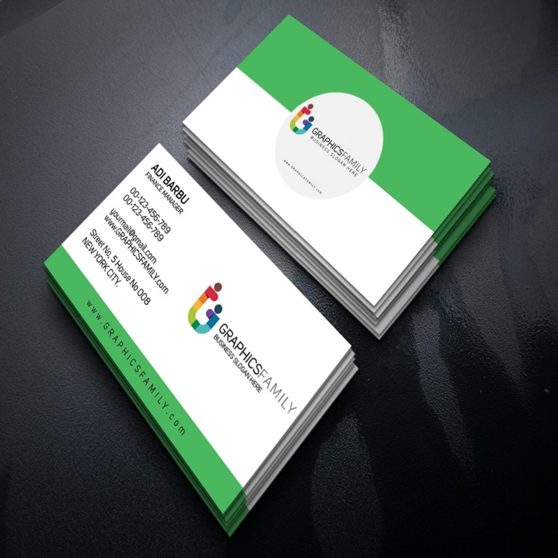 فایل طرح PSD کارت ویزیت مدیر مالی - Finance Manager PSD Business Card Template
