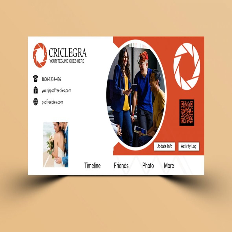 فایل قالب PSD کاور فیسبوک مدیر مالی - Finance Manager PSD Facebook Cover Template