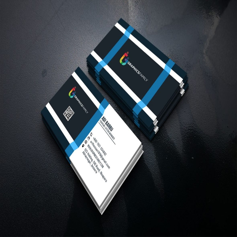 فایل طرح کارت ویزیت مدیر سیستم مالی (psd) - Financial System Manager Business Card Template psd