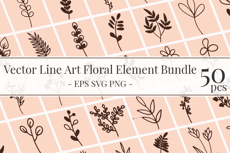 فایل عناصر طراحی گلدار بسته نرم افزاری هنر وکتور - Floral Design Elements Bundle Vector Art