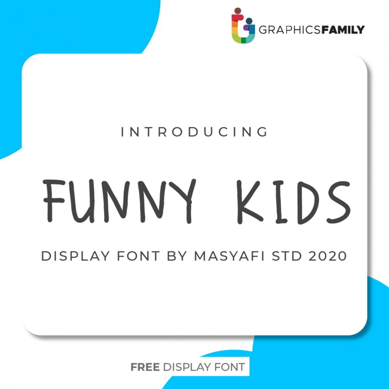 فایل فونت بچه‌های بامزه - Funny Kids Font