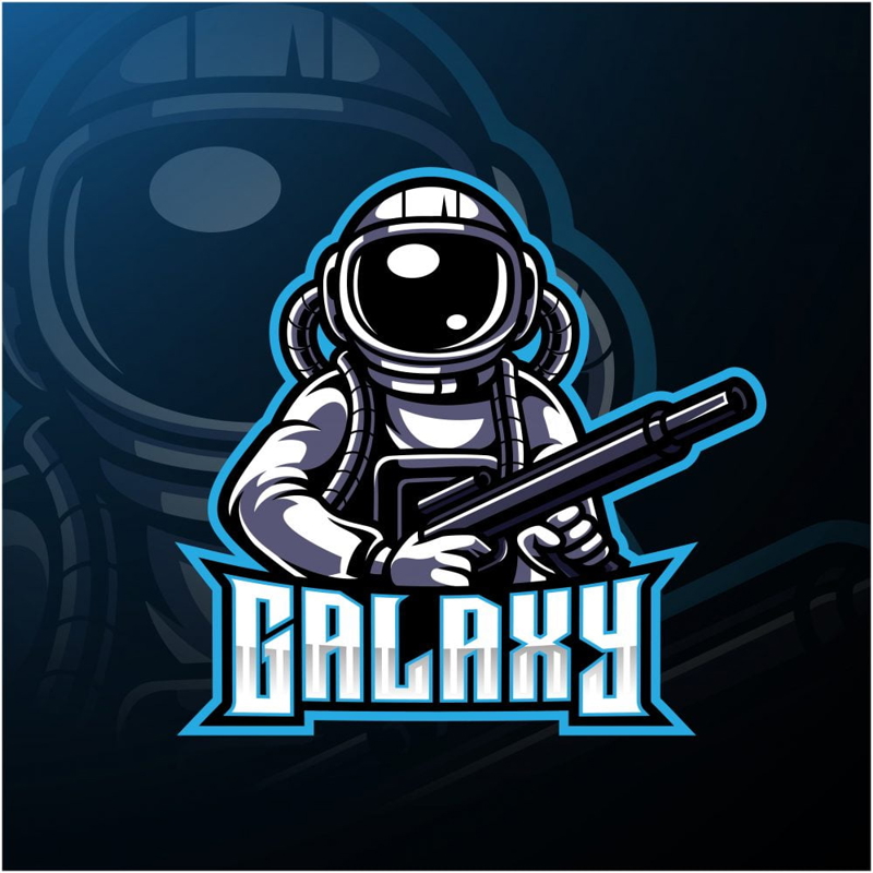 فایل لوگوی نماد ورزش‌های الکترونیکی گلکسی فایترز - Galaxy Fighters Esports Mascot Logo