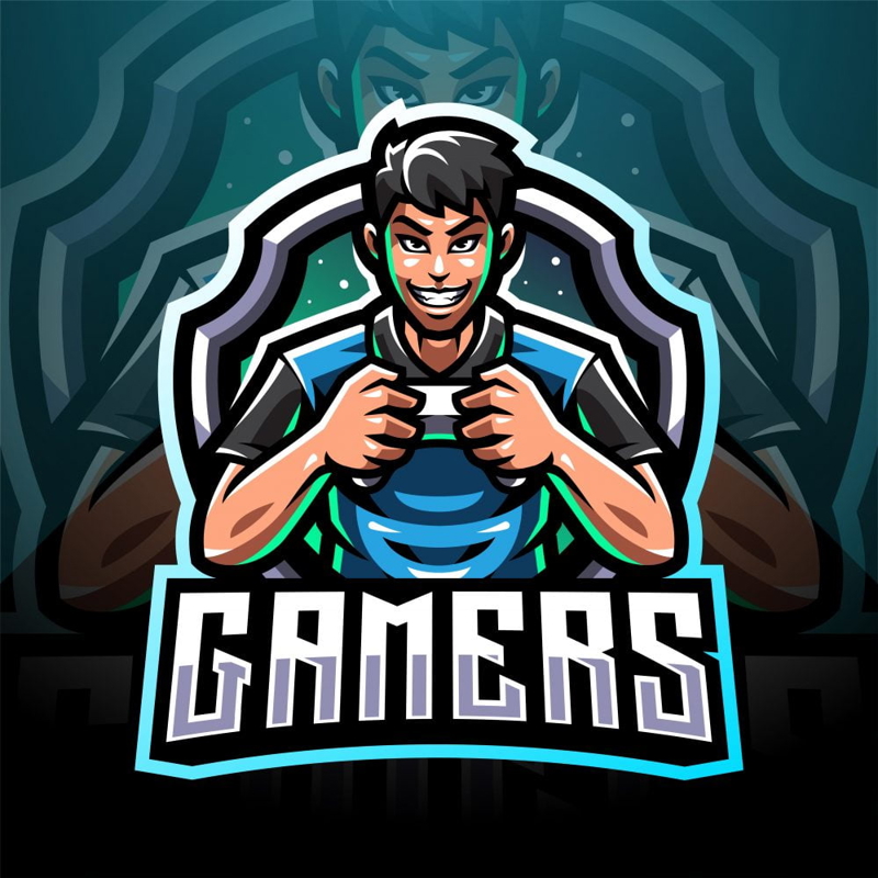 فایل لوگوی طلسم گیمرها - Gamers Mascot Logo