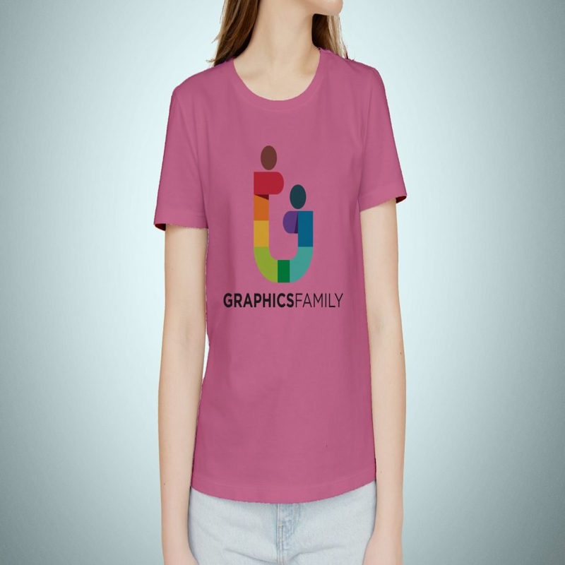 فایل موکاپ اثر هنری تی‌شرت دخترانه - GIRL TSHIRT ARTWORK MOCKUP