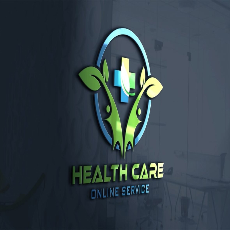 فایل طرح PSD لوگوی مراقبت‌های بهداشتی جهانی - Global Health Care PSD Logo Template