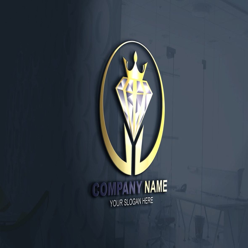 فایل طراحی لوگو گلدن دایموند - Golden Diamond Logo Design