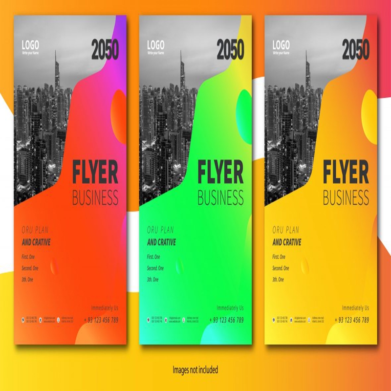 فایل الگوی بروشور تجاری گرادیان - Gradient Business Flyer Template
