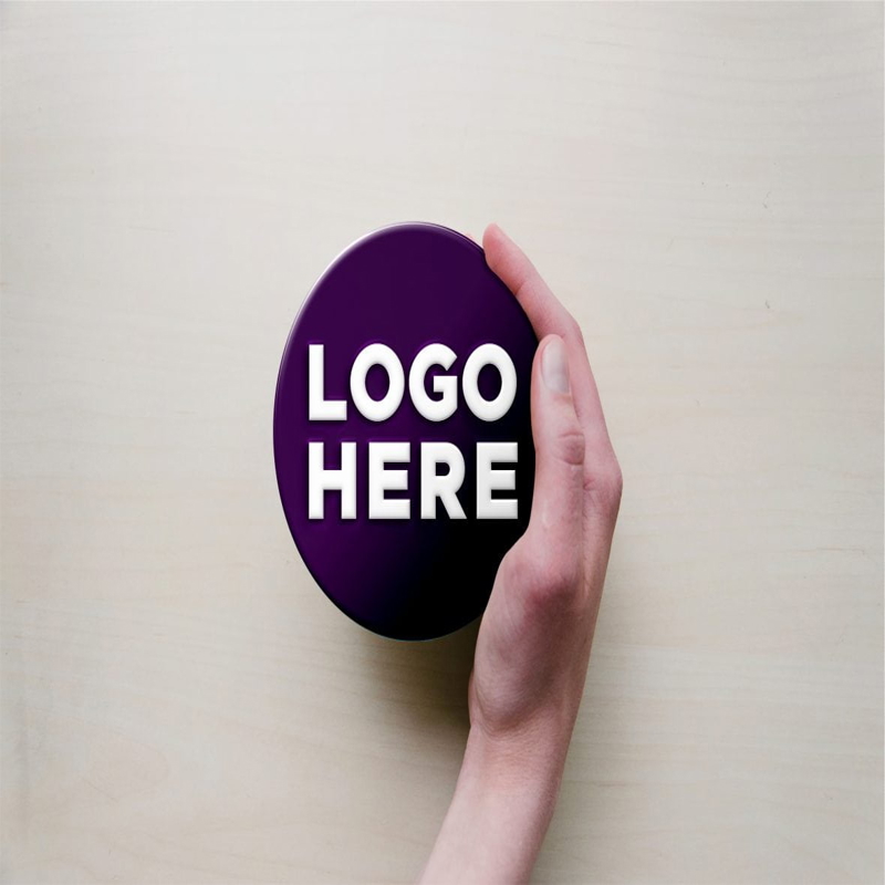 فایل موکاپ لوگو دست - Hand Logo Mockup