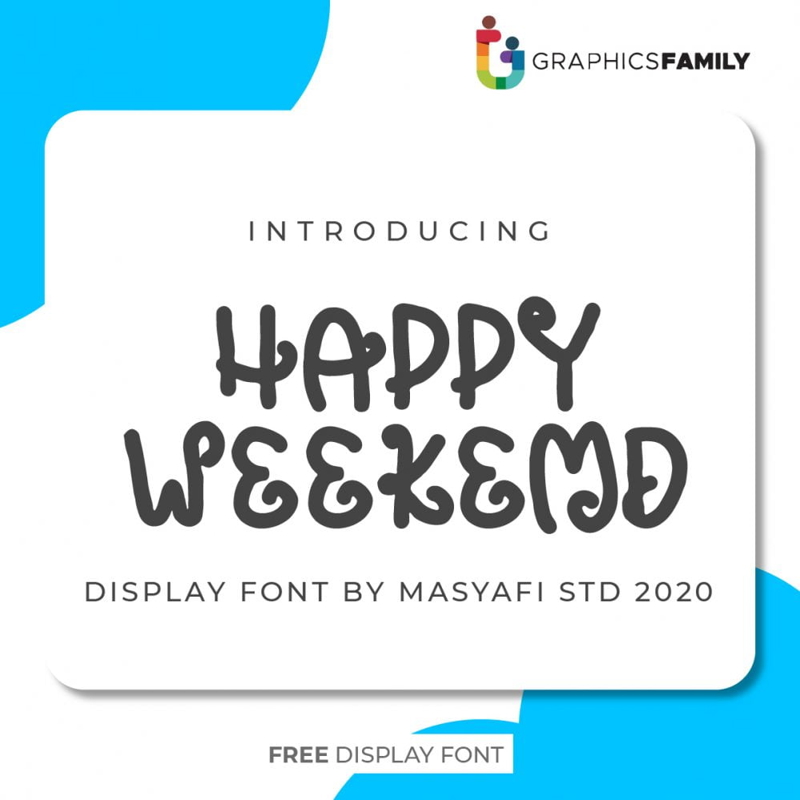 فایل فونت آخر هفته مبارک - Happy Weekend Font