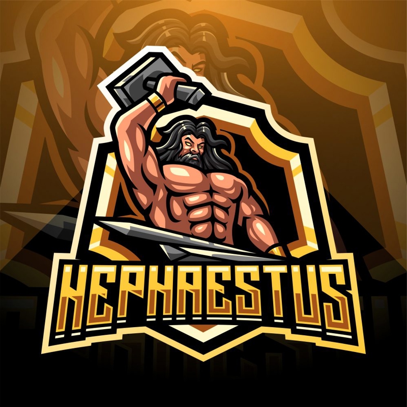 فایل لوگوی طلسم هفائستوس - Hephaestus Mascot Logo