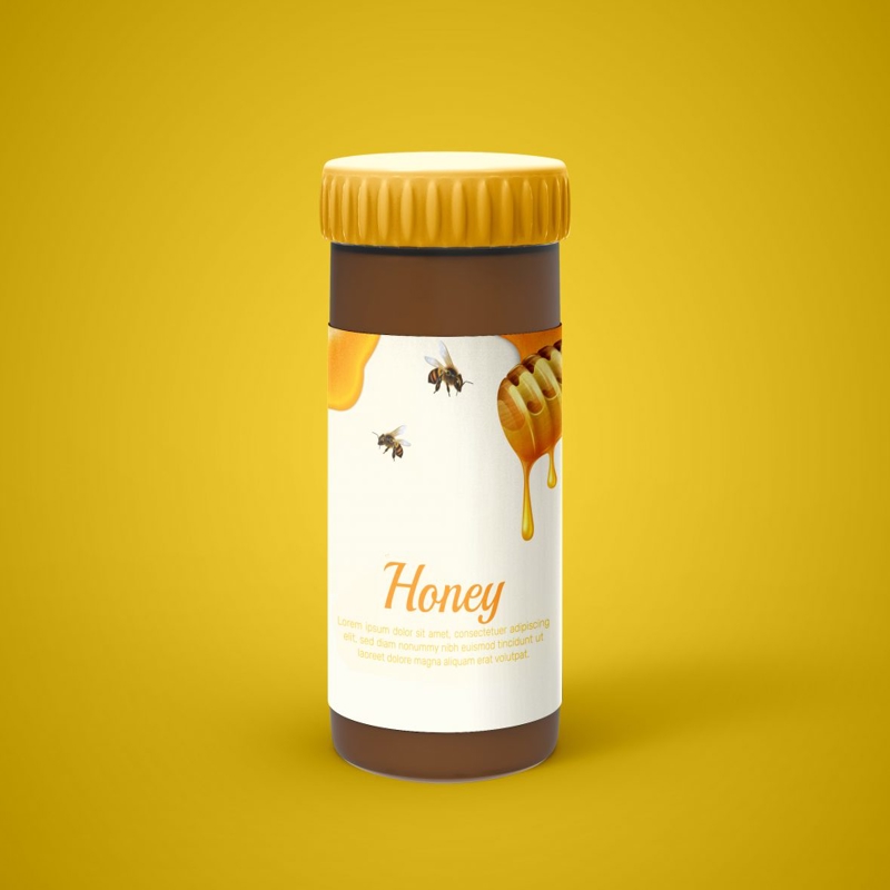 فایل ماکت شیشه عسل - Honey Jar Mockup