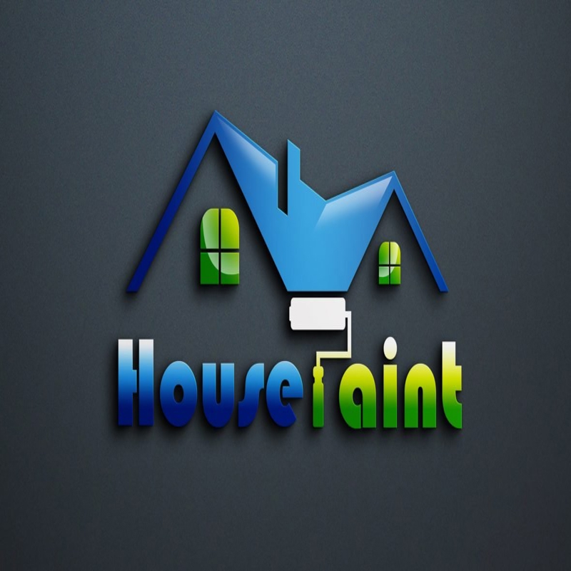 فایل وکتور لوگو نقاشی - House Painting Logo Vector
