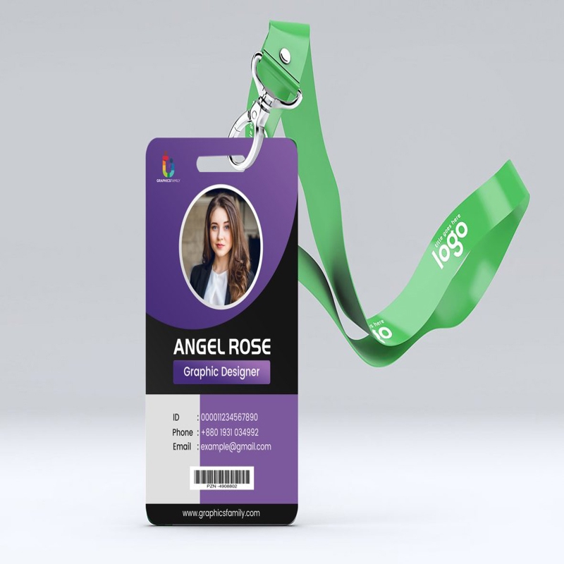 فایل طراحی الگوی نشان شناسایی - ID Badge Template Design