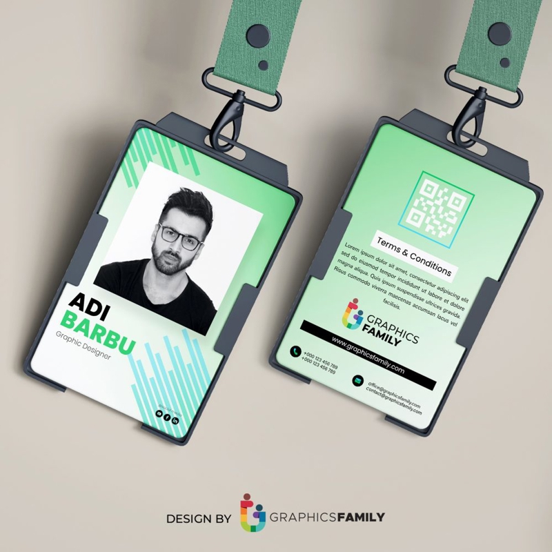 فایل الگوی اطلاعات کارمند کارت شناسایی - Id Card Employee Information Template