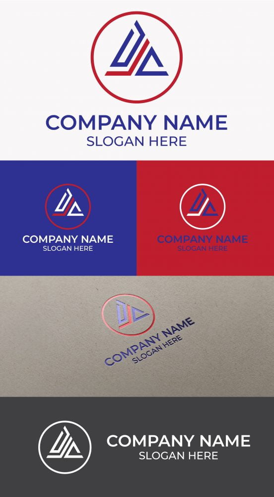 فایل دانلود مونوگرام حرف اول DJC با هوش مصنوعی - Initial DJC Letter Monogram AI Download