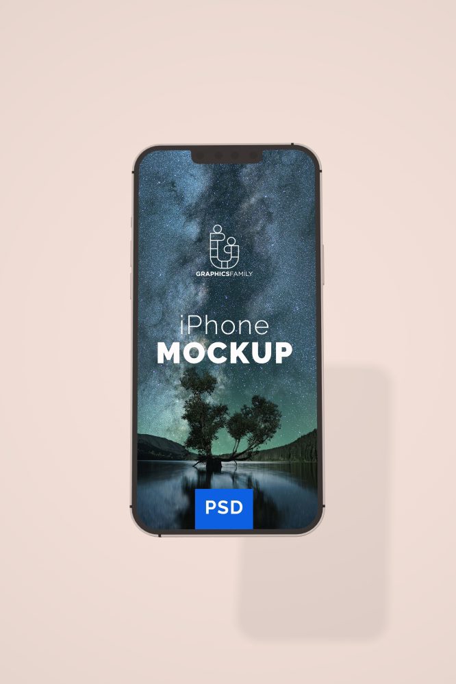 فایل طرح اولیه (ماکت) طراحی صفحه نمایش آیفون (PSD) - iPhone Screen Design Mockup PSD