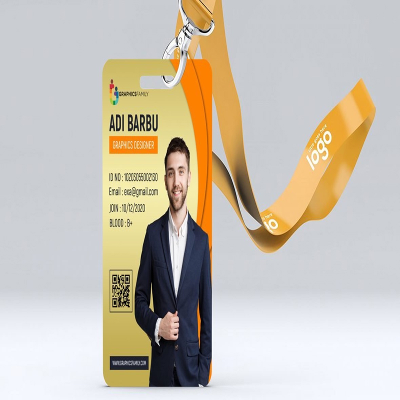 فایل طرح لایه باز کارت شناسایی شرکت فناوری اطلاعات (PSD) - IT Company Id Card Design Template PSD