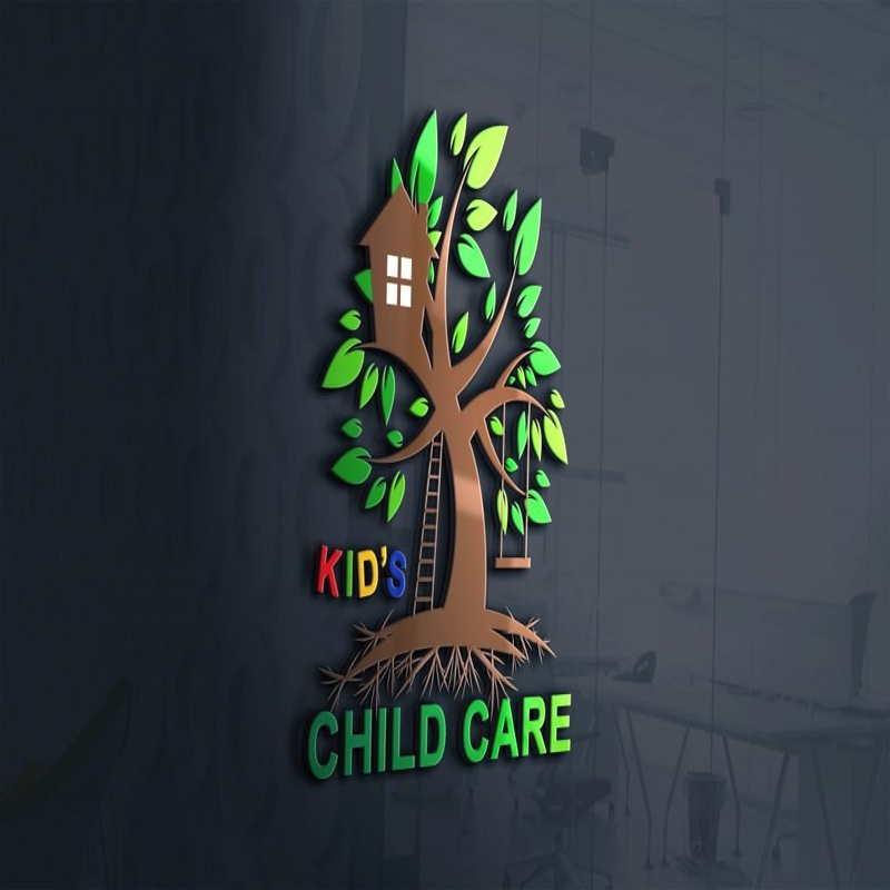 فایل طراحی لوگو مرکز مراقبت از کودکان - Kids Child Care Logo Design