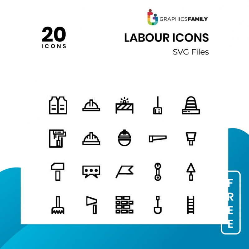 فایل آیکون‌های کارگری - Labour Icons