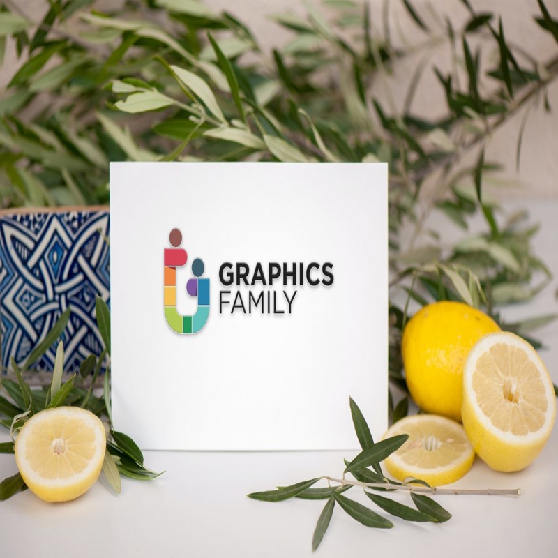 فایل موکاپ لوگو کارت لیموناد - Lemonade Card Logo Mockup