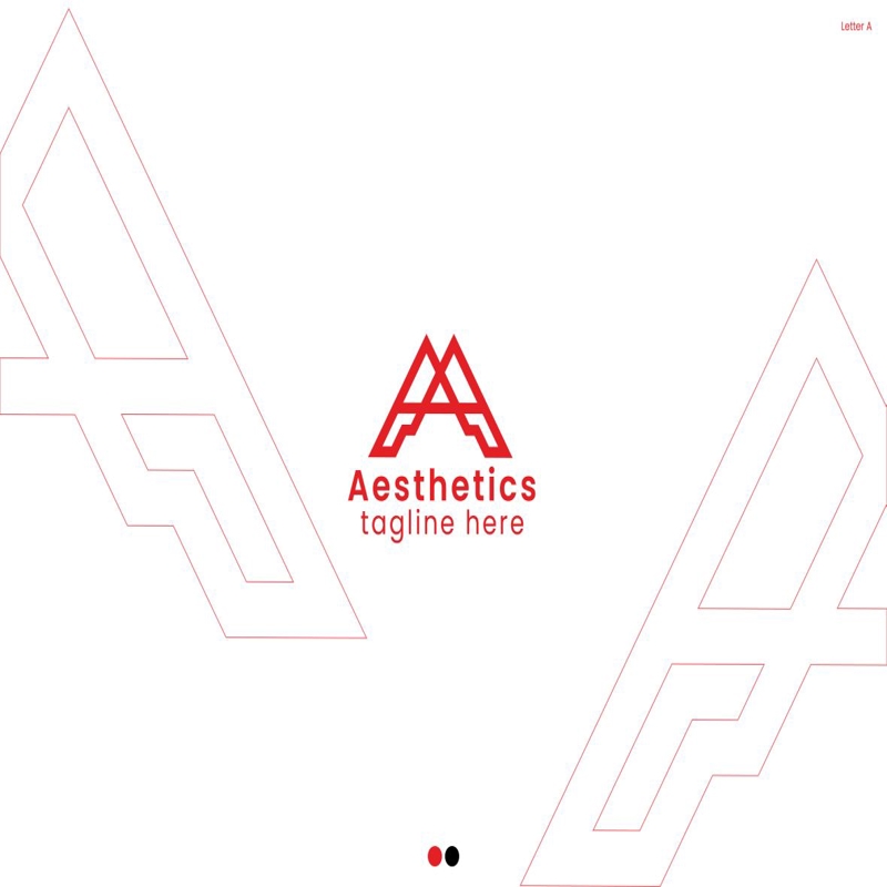فایل طراحی لوگو حرف A - طراحی لوگو پوشاک - Letter A Logo – Clothing Logo Design
