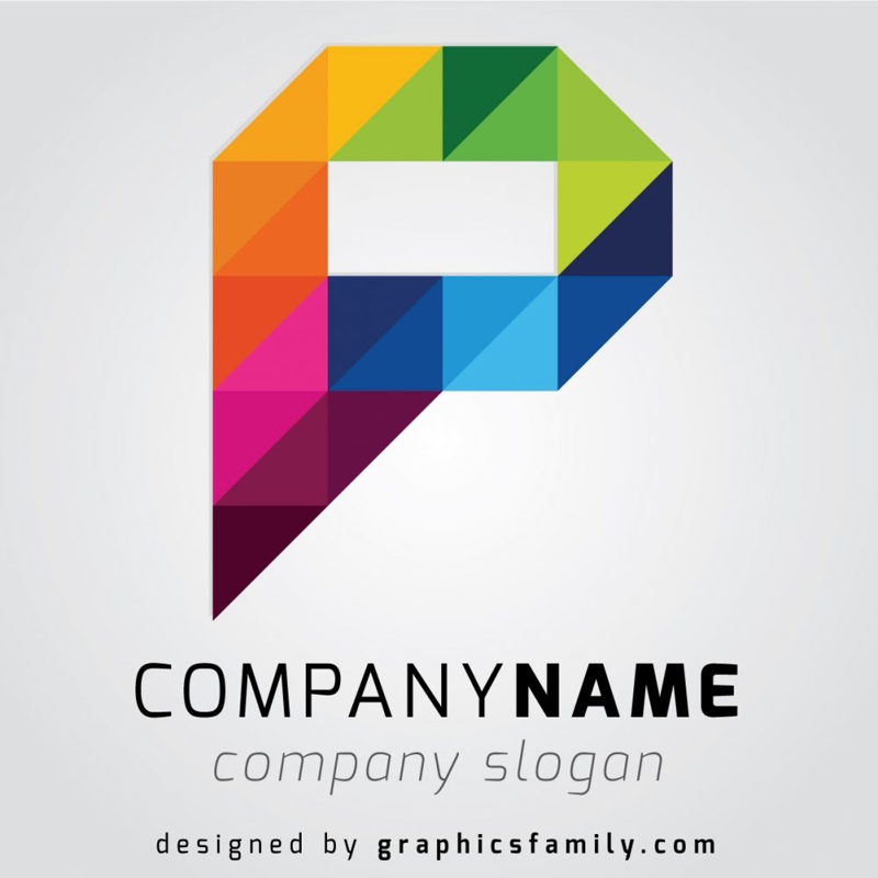 فایل لوگو حرف P - Letter P Logo