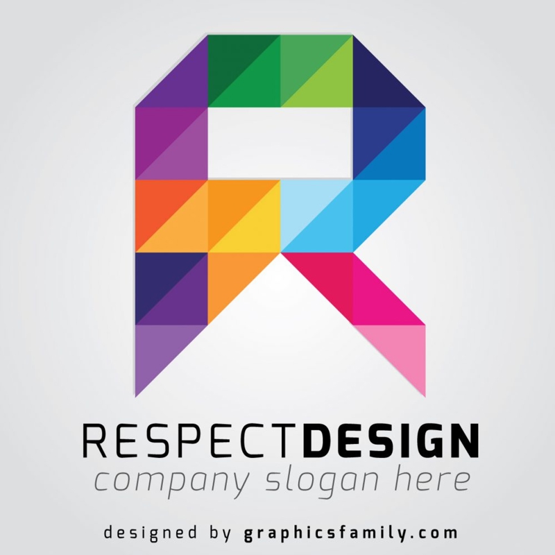 فایل ایده طراحی لوگو حرف R – لوگو الفبا - Letter R Logo Design Idea – Alphabet Logo