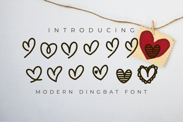 فایل فونت Dingbat – تنهایی - Lonelly – Dingbat font