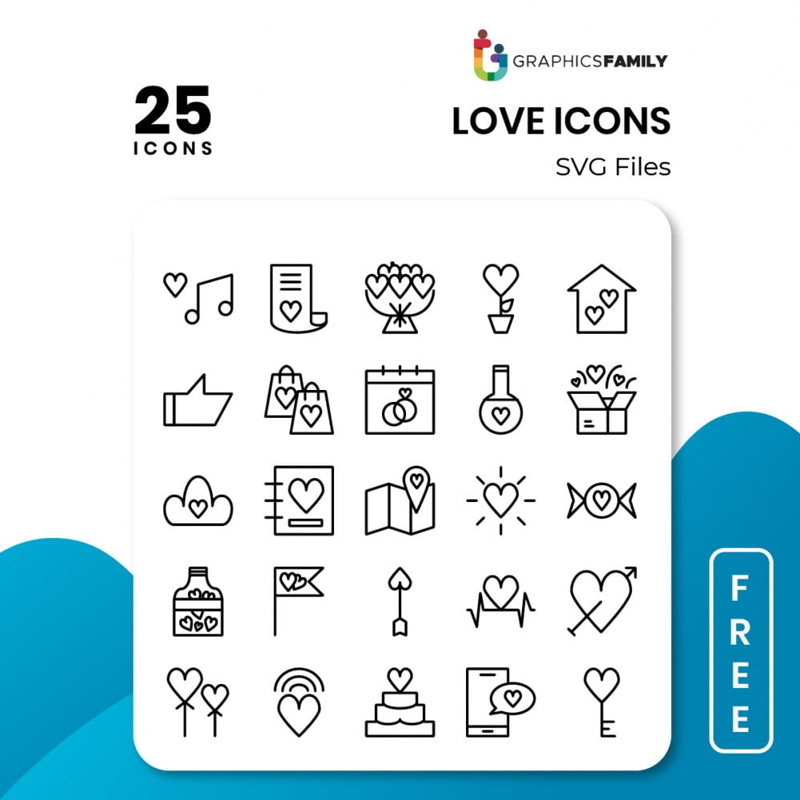 فایل آیکن‌های عاشقانه - Love Icons