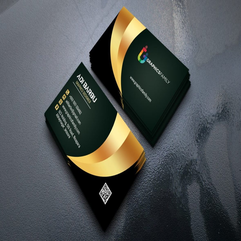 فایل دانلود طرح کارت ویزیت لوکس برای مدیر شعبه (psd) - Luxury Business Card Design For Branch Manager psd Download