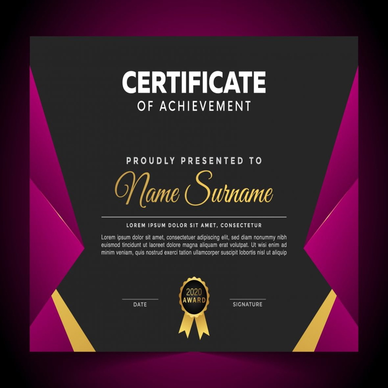 فایل الگوی تقدیرنامه لوکس - Luxury Certificate Template of Appreciation