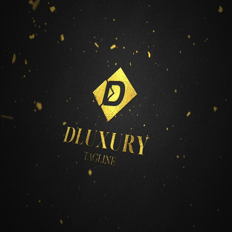 فایل طراحی لوگوی لوکس D - Luxury D logo design