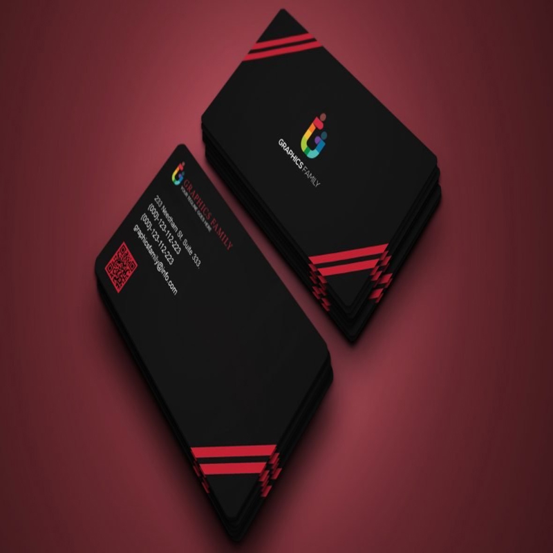 فایل طراحی کارت ویزیت لوکس تیره - Luxury Dark Business Card Design