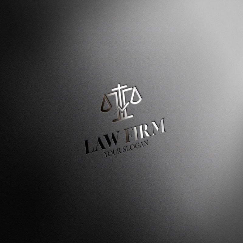 فایل مفهوم لوگوی شرکت حقوقی لوکس - Luxury Law Logo Concept