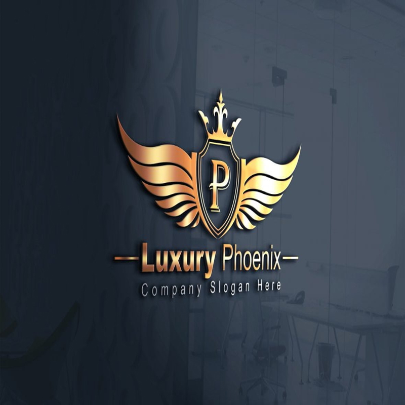 فایل طراحی لوگو لوکس فینیکس - Luxury Phoenix Logo Template Design