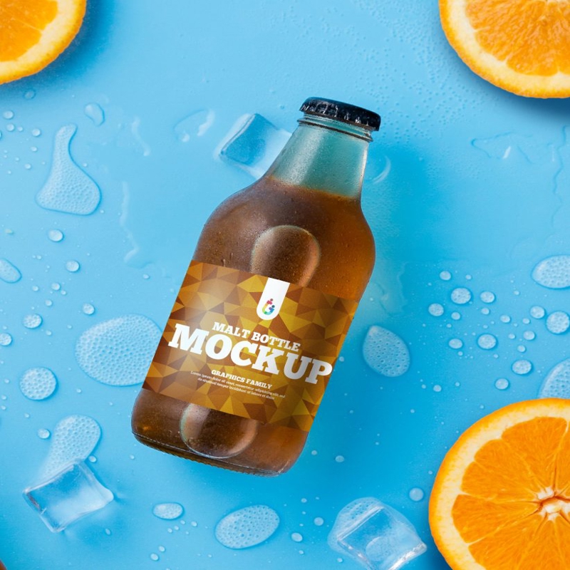 فایل ماکت بطری مالت - Malt Bottle Mockup
