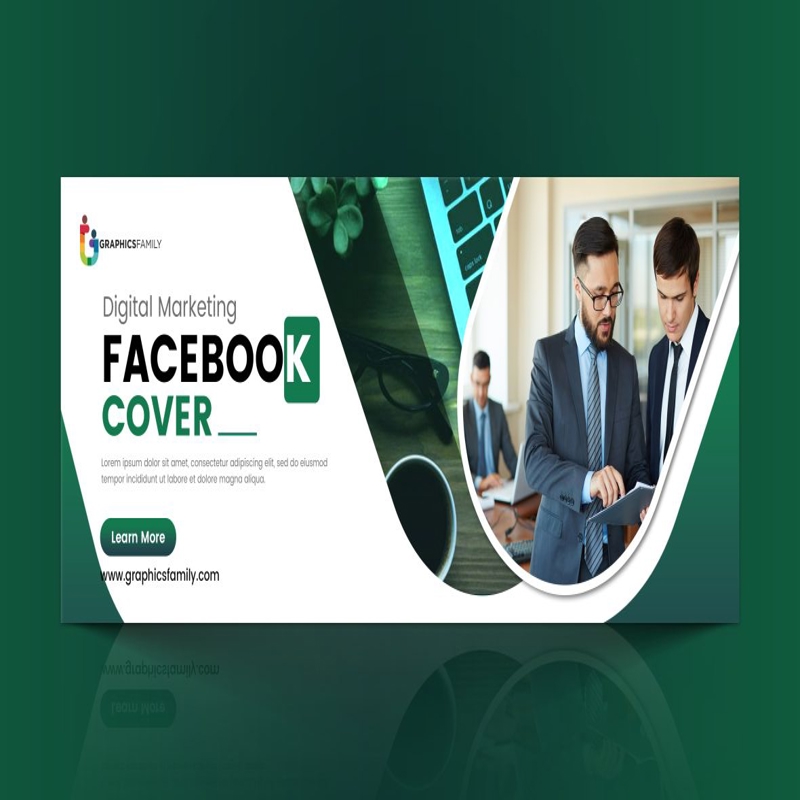 فایل الگوی طراحی جلد فیسبوک بازاریابی - Marketing Facebook Cover Design Template