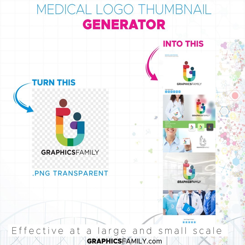 فایل تولیدکننده تصویر بندانگشتی لوگوی پزشکی - Medical Logo Thumbnail Generator